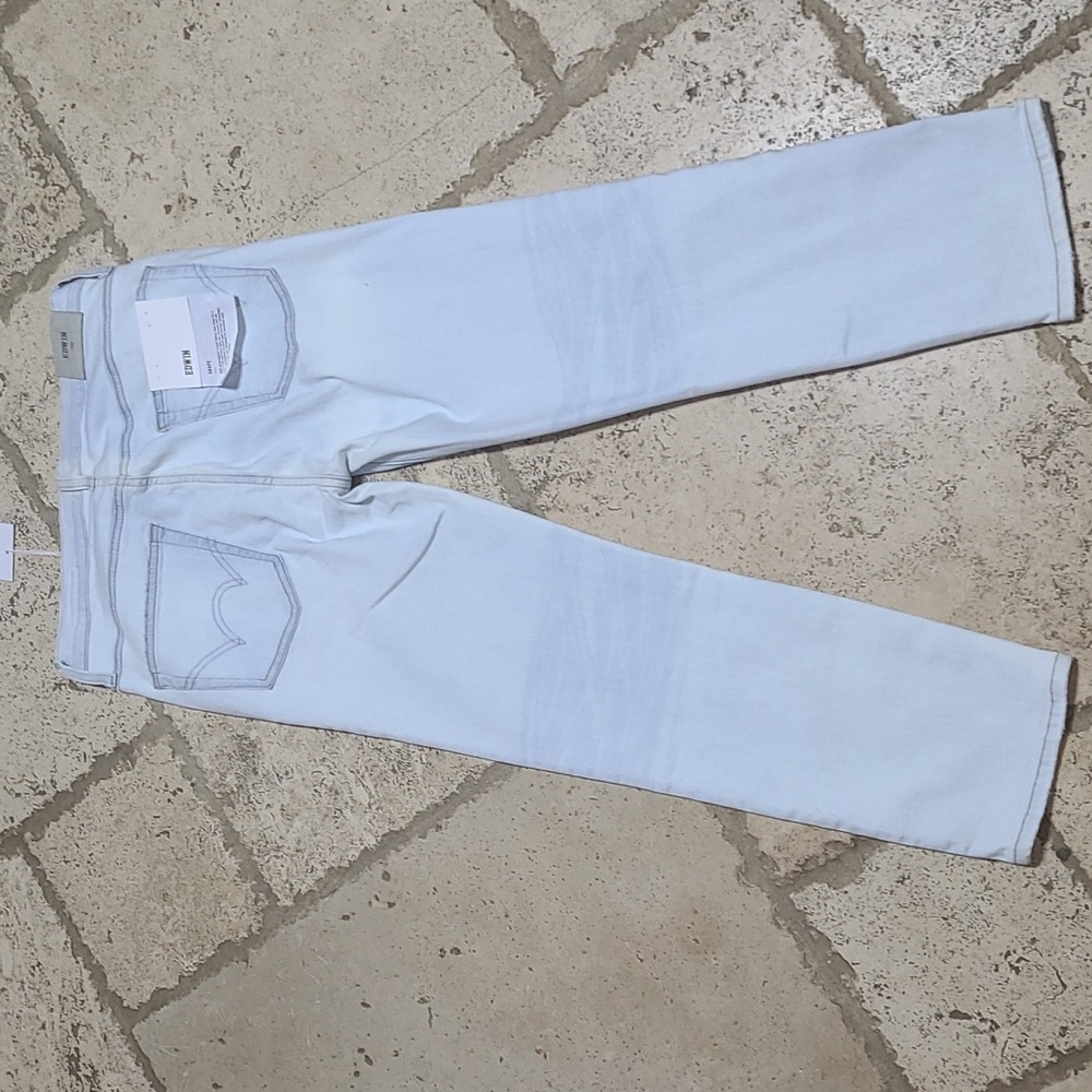 Edwin Bree Crop Slim Straight Jeans Size 28 - Picture 6 of 9